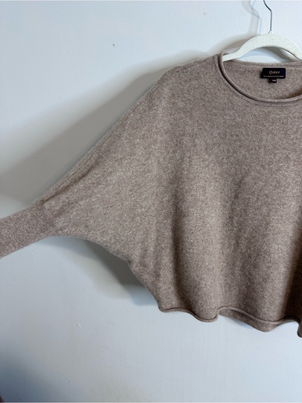 Quince Cozy Crewneck Sweater in Taupe - Picture 10 of 13